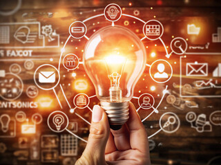 Bright idea for business growth generative ai