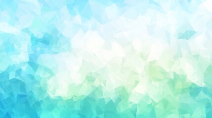 Abstract Crystallized Teal and White Geometric Pattern