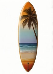tropical background with cutout png isolated colorful surfboard transparent patterns