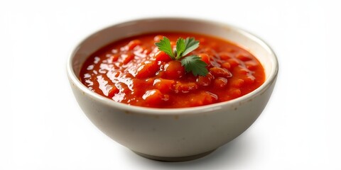 A savory tomato-based sauce, often used in Italian cuisine