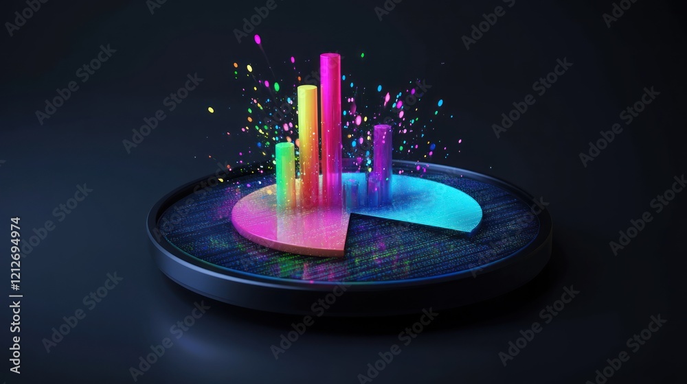 Poster Colorful Data Visualization Charts and Graphs
