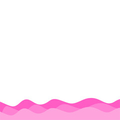 Valentine's Bottom Wave Border