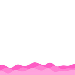 Valentine's Bottom Wave Border