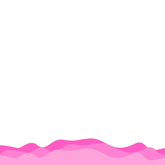 Valentine's Bottom Wave Border