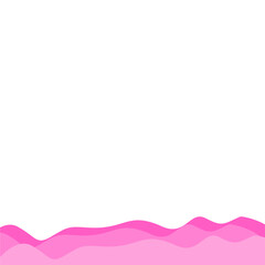 Valentine's Bottom Wave Border
