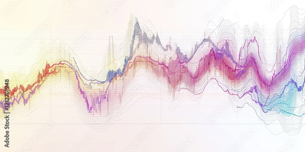 Poster Chart detailing interest rate trends over time, featuring clear and colorful data points for a professional economic visualization.