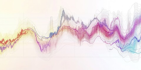 Chart detailing interest rate trends over time, featuring clear and colorful data points for a professional economic visualization.