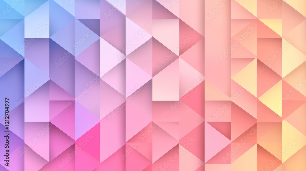 Poster abstract pastel triangle geometric pattern background