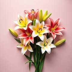 Fototapeta premium Symbol of elegance and sophistication, the lily's graceful blooms evoke refinement and poise