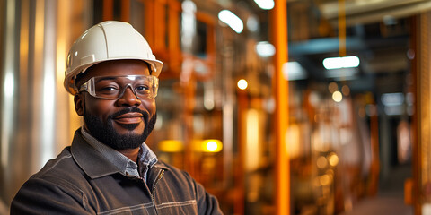 Portrait of Industrial Engineer in Factory Setting