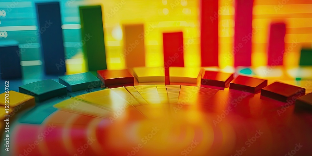 Poster personal financial planning session with charts and financial data for clear views of income, expens