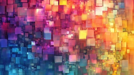 Colorful Geometric Mosaic Background in Vibrant Hues for Artistic and Creative Design Projects