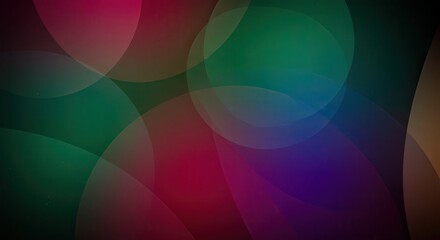 Obraz premium Abstract Colorful Bokeh: A mesmerizing abstract image featuring overlapping circles of vibrant pink, teal, and purple hues, creating a dreamy and ethereal atmosphere.