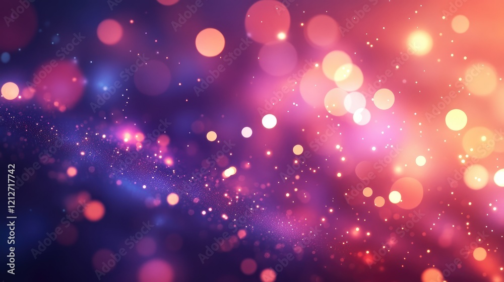 Aufkleber Dreamy Abstract Background with Colorful Bokeh Lights and Soft Ethereal Vibes for Creative Projects and Visual Designs