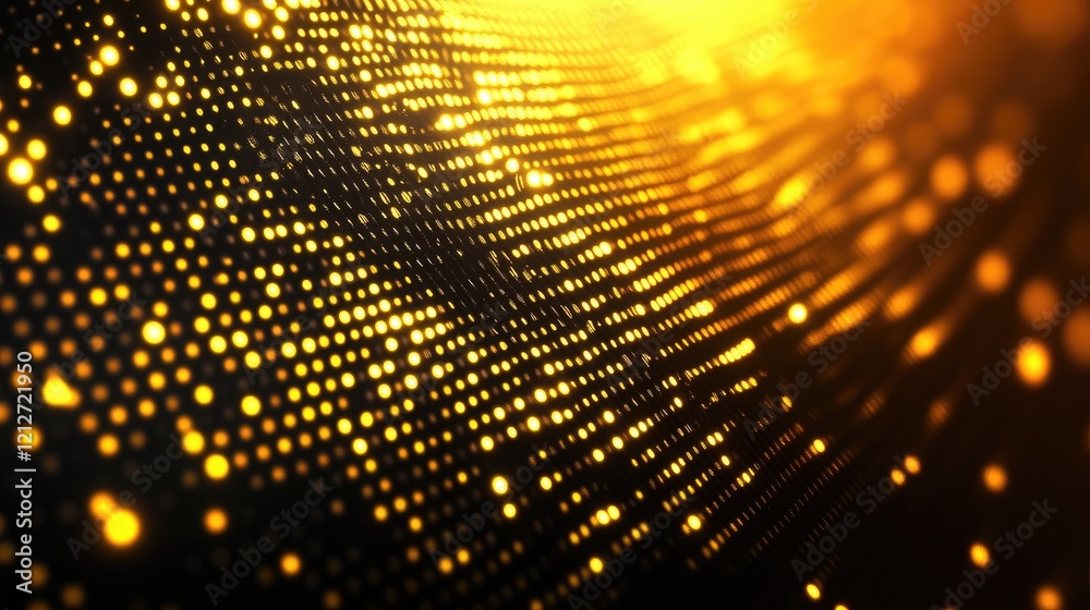 Leinwandbilder dynamic golden abstract background with light patterns and textures