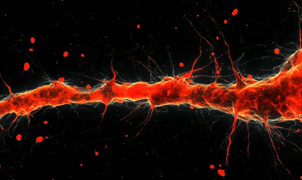 Multiple sclerosis MS microglia cells damage myelin sheath axons, red demyelinated axons