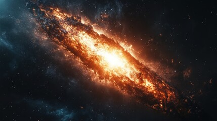 Obraz premium Cosmic Collision Event Deep Space Abstract Universe Photography Celestial Environment Stellar Viewpoint