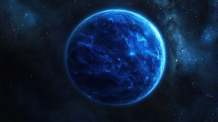 Naklejka premium Capturing the Abstract Beauty of a Blue Dwarf Universe Photography Cosmic Space Celestial Environment Wide-Angle Viewpoint