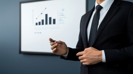 Cost Reduction Management Concept, Business Professional Analyzing Financial Data For Cost Reduction Strategies in Modern Office Environment