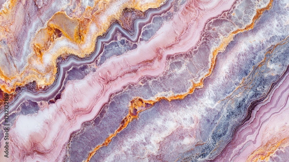 Poster Elegantly textured pink marble background with smooth abstract patterns ideal for interior design and ceramic flooring applications