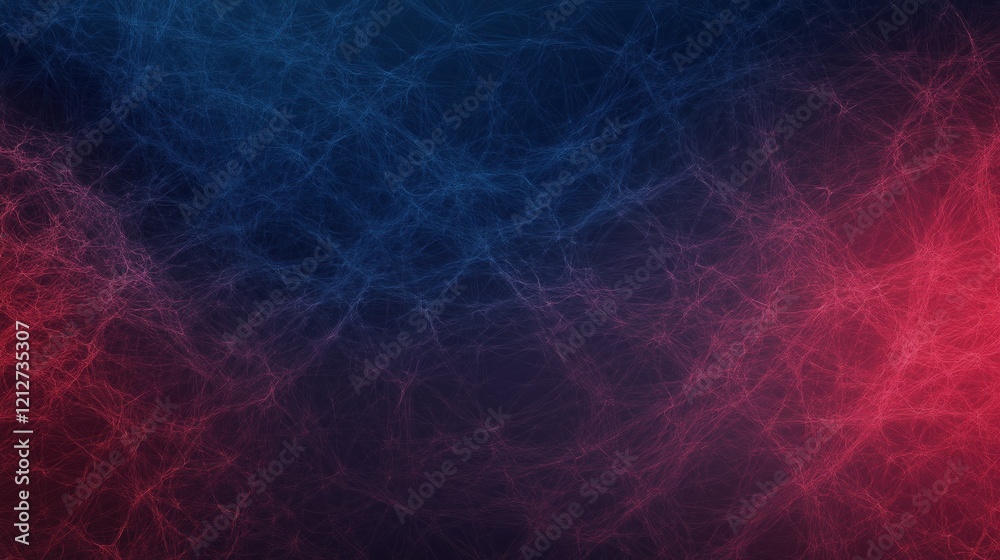Wall mural a blue and red background with a lot of dots