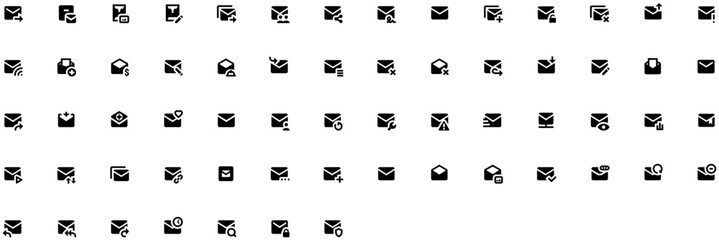 Set of Envelopes icons