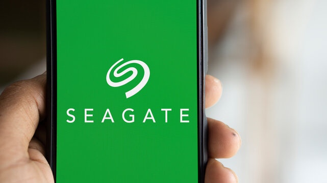 Dhaka, Bangladesh- 19 Jan 2025: seagate logo is displayed on smartphone. Seagate is an American data storage company.