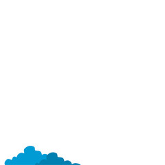 Obraz premium Vector Blue Clouds