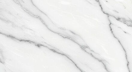 Obraz premium Elegant White Marble Texture: A high-resolution image showcasing the exquisite veining and luxurious texture of polished white marble.