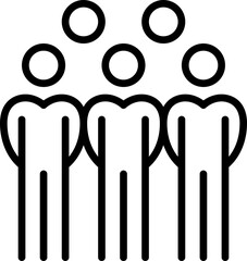 people icon teamwork, business people,heart, group