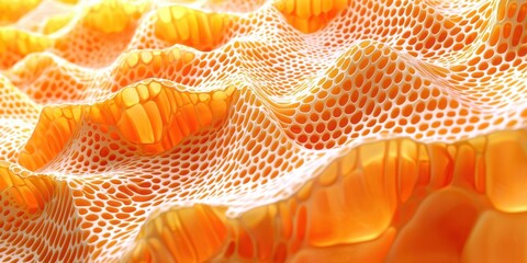 Yellow surface with a lot of small orange dots