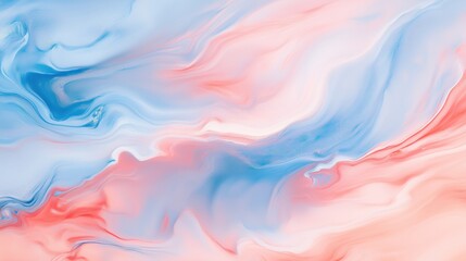 Obraz premium Flowing patterns in soft pastel colors blend harmoniously, creating a calming and artistic abstract design