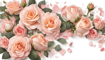 Obraz premium Pink rose peach beige nude abstract background. Light pastel soft pale dusty shade. Blank. Valentine, Mother's Day.