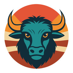 Obraz premium head of a bull