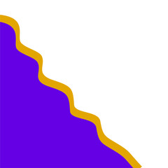 Purple Certificate Corner Decoration