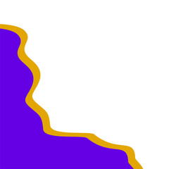 Purple Certificate Corner Decoration