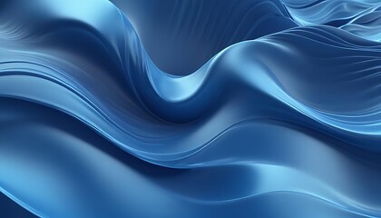 Fototapeta premium Blue wave with a white line