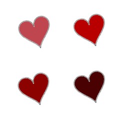 illustration of a hearts for valentine's.