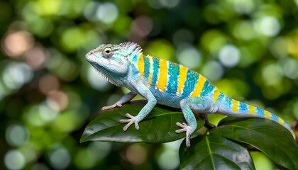 Obraz premium chameleon on a leaf