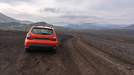 Fototapeta premium Scenic photos of islandic road trip