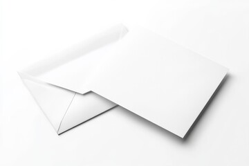 A5 Mockup. White Blank Paper Flyer Template for Design Presentation