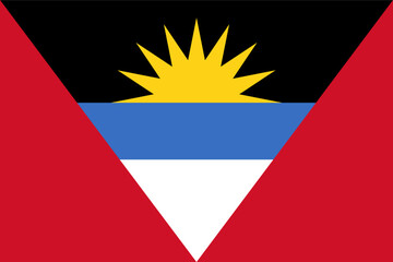 Antigua and Barbuda national flag. Flag of Antigua and Barbuda