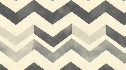 Abstract Gray and Beige Chevron Pattern Design
