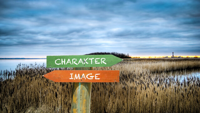 Signposts the direct way to Character versus Image