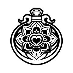 A solid icon of perfume bottle