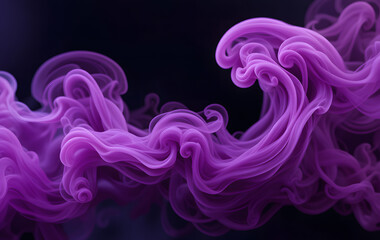 3d abstract background purple black smoke wave isolated