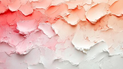 Obraz premium Abstract Pink and White Impasto Texture Painting