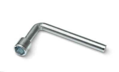 L shaped wheel wrench
