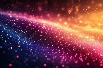 Fototapeta premium Sparkling Glittering Abstract Background With Colorful Lights