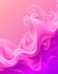 Obraz premium Smoke wave abstract background design element - curves banner, with white tones